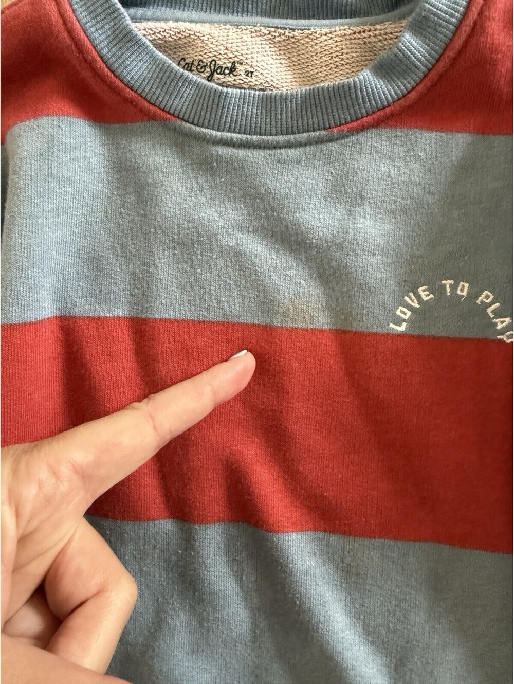 Toddler Boy 2T Striped Sweatshirt Shirt Lot 4 Cat & Jack Baby Gap Crewneck - Picture 9 of 9